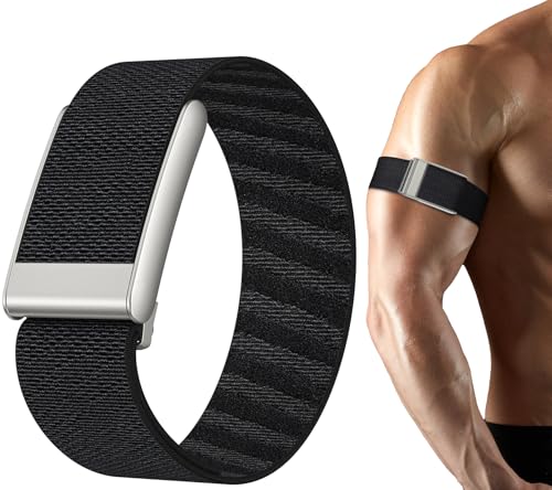 omee Nylon Sport Band Compatible with Whoop 5.0 Bicep Bands One Peak and Life Breathable Nylon Adjustable Waterproof Replacement Wristbands Straps for Whoop Bands 5.0 Not Compatible with Gen 4