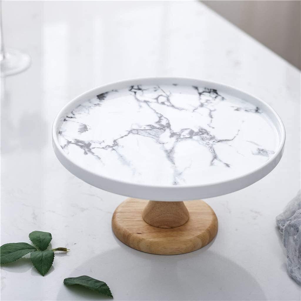 Soporte para tartas con tapa de cúpula de 24 cm, elegante soporte de exhibición de repostería para cocina y fiestas de cumpleaños, perfecto para pasteles y postres