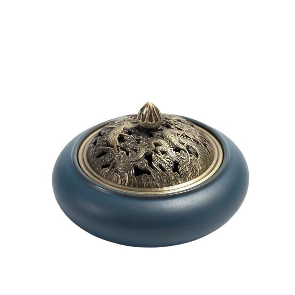censer Ceramic Incense Burner With Lid Home Decorative Holder For Women, Mothers Day Mom Gifts