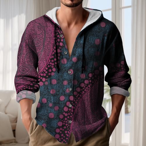 Fashion Vintage Men Hoodies Pullover with Drawstring Baggy Graphic Hoodies Western Streetwear Hawaiian sweatshirt2