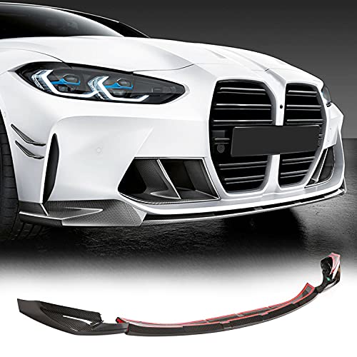 MCARCAR KIT Carbon Fiber Front Bumper Lip Fits for BMW 3 4 Series G80 M3 G82 M4 2Door 4Door 2021-2022 Factory Outlet Chin Spoiler Splitter Protector