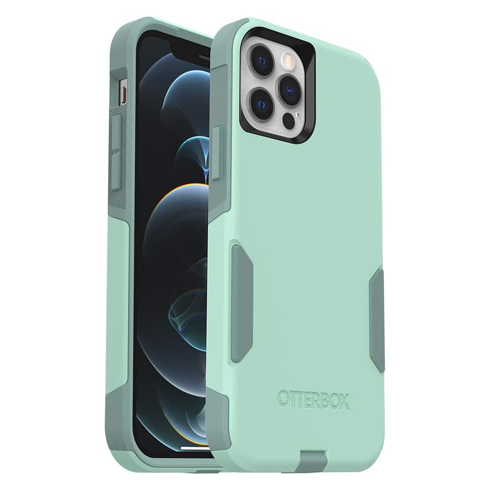 OtterBox iPhone 12 & iPhone 12 Pro Commuter Series Case - Ocean Way (Aqua SAIL/Aquifer), Slim & Tough, Pocket-Friendly, with Port Protection