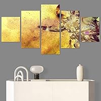 SIGNWIN 5 Panel Canvas Wall Art Modern Art Astronomy & Space Contemporary Cosmic Dramatic Mixed Media Multicolor for Home Decorations Ready to Hang - 60
