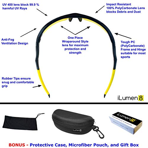 image for iLumen8 HD Night Driving Glasses- Anti Glare Polarized Night Vision Re