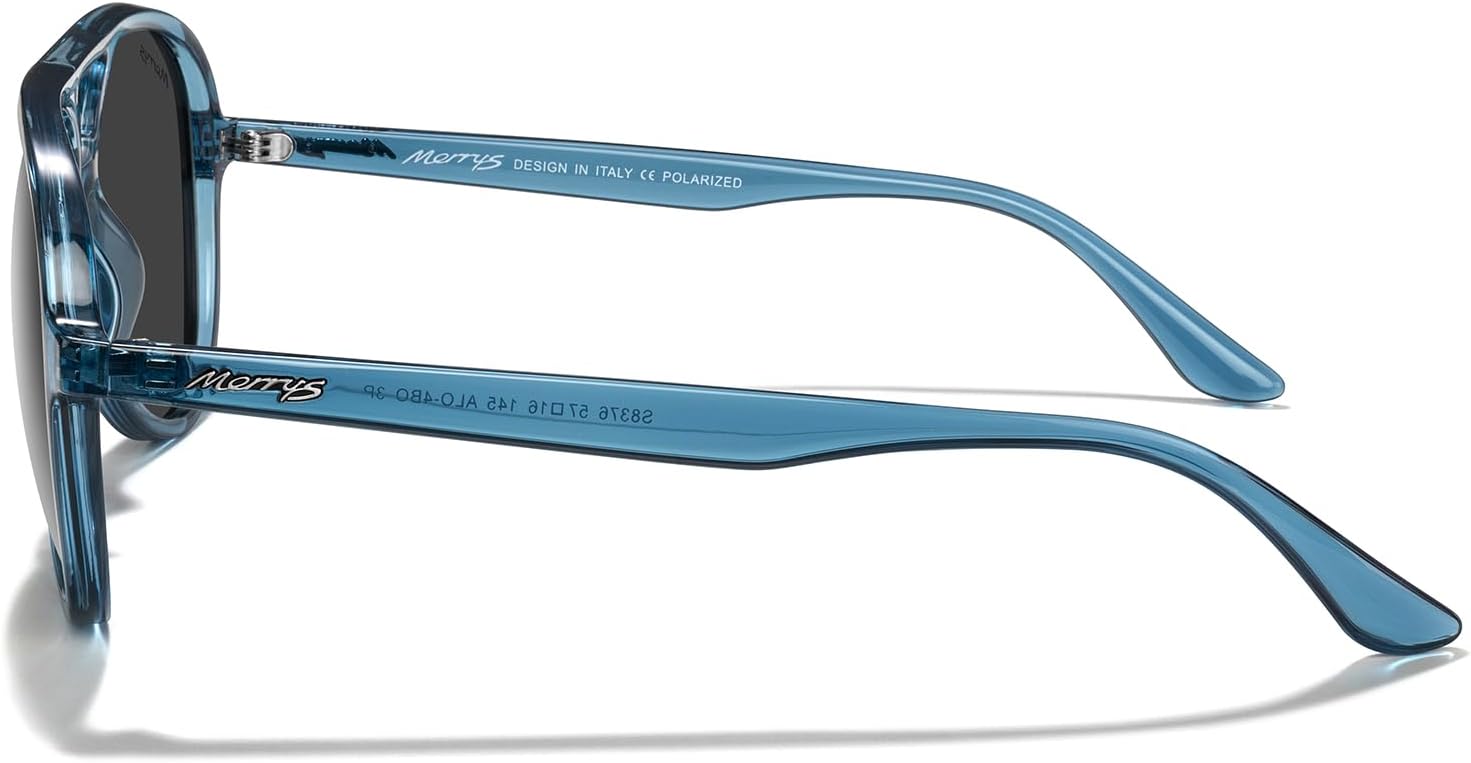 MERRY'S Classic Polarized Aviator Sunglasses For Womens Mens Retro Double Bridge Aviators S8376 - Image 3