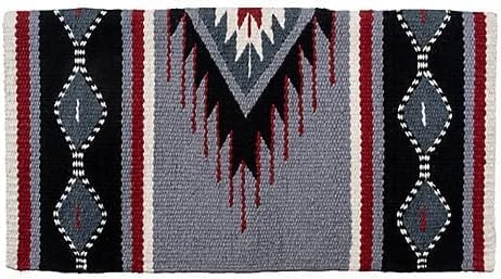 HUMAYL Saddlery Saddle Pad/Blanket for Horses Western Show Horse Saddle Blanket New Zealand Design Handmade Wool Saddle Blanket Top Wool Saddle Pad Regular Size : 34" L x 36" W x 1" inches PAD066