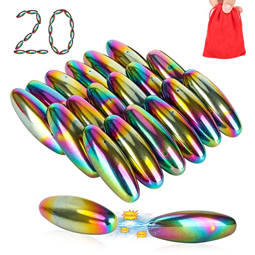 20pcs Oval Fridge Magnetic Magnets, Small and Multicolor Magnets for Wall Stickers, Strong Refrigerator Magnets Heavy Duty for Whiteboard, Office, Classroom, Kitchen Accessories, Home and Cabinet