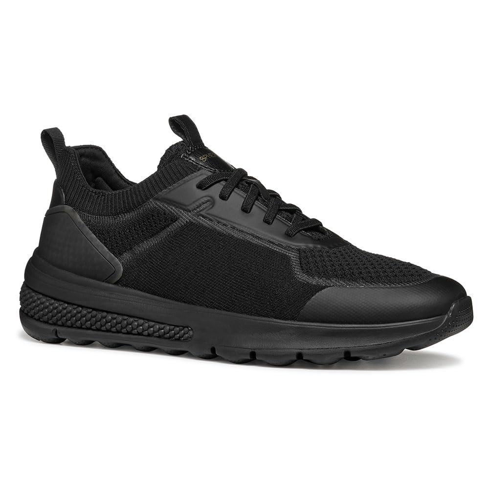 Geox Men's U SPHERICA ACTIF B Sneaker, Black, 11 UK
