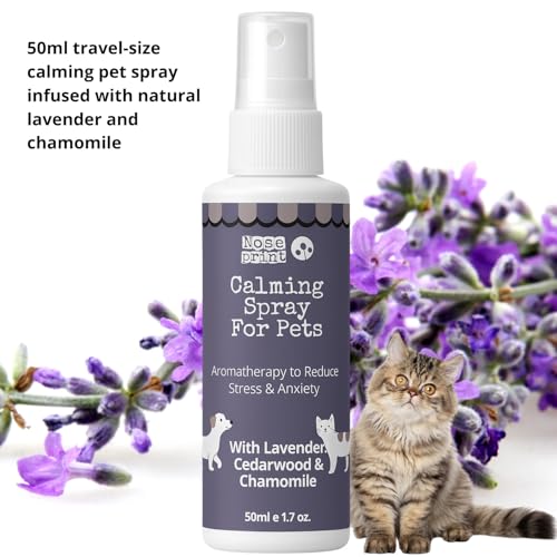 Herbal Calming Spray for Pets 50ml Natural Home & Travel Spray with Lavender, Chamomile, Cedarwood – Reduces Stress & Anxiety in Dogs & Cats Use on Bedding, Carriers, Room - Image 3