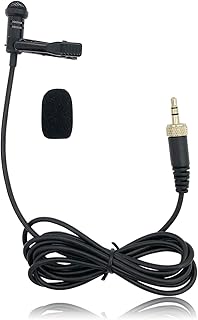 Lavalier Microphone Replacement for Sennheiser Wireless Transmitter/ME 2 Mic - Lav Lapel Clip, Wearable, Omnidirectional, 3.5mm TRS
