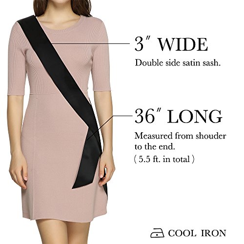 "Birthday Queen" Sash - Birthday Party Gifts Birthday Sash For Women Fun Party Favors (Black/Gold) #TOP5