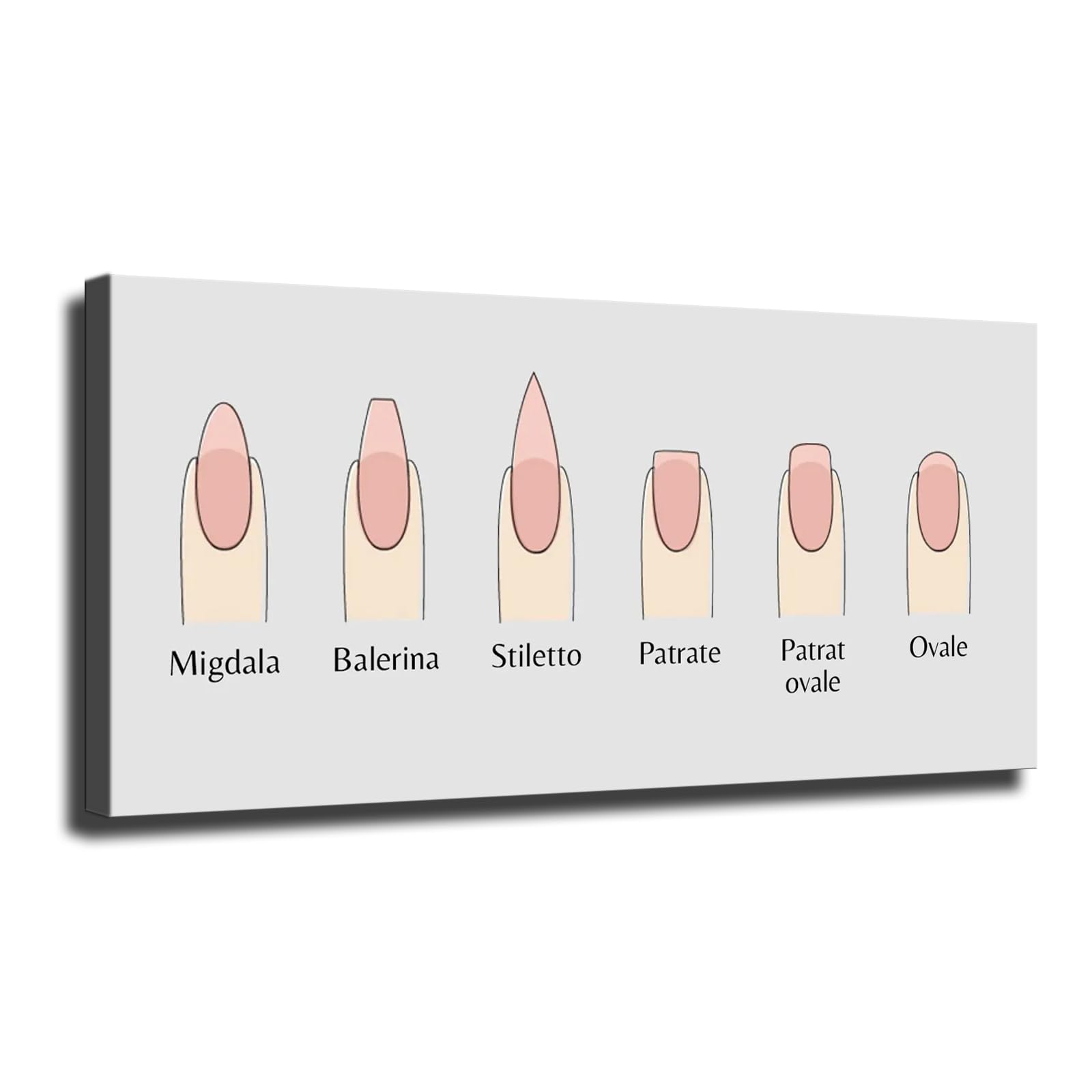 Generic Nail Salon Poster Wall Art for Living Room Bedroom Wall Art Printins Wall Decor (8x12inch-No Framed)