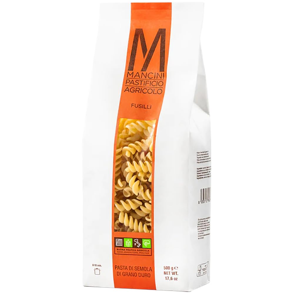 Pasta Mancini - Linea Clasica - Fusilli Lunghi 500g - Caja de 12 uds.