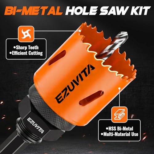 EZUVITA Bi-Metal Hole Saw Kit