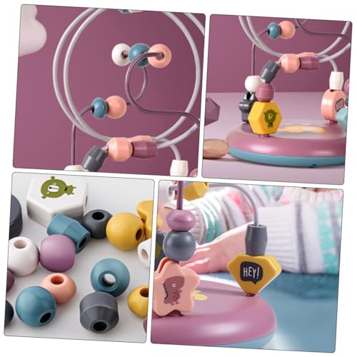 Toyvian 2 Peças Blocos De Construção Multifuncionais De Pista Dupla Enrolados Em Contas Cubo De Ativ