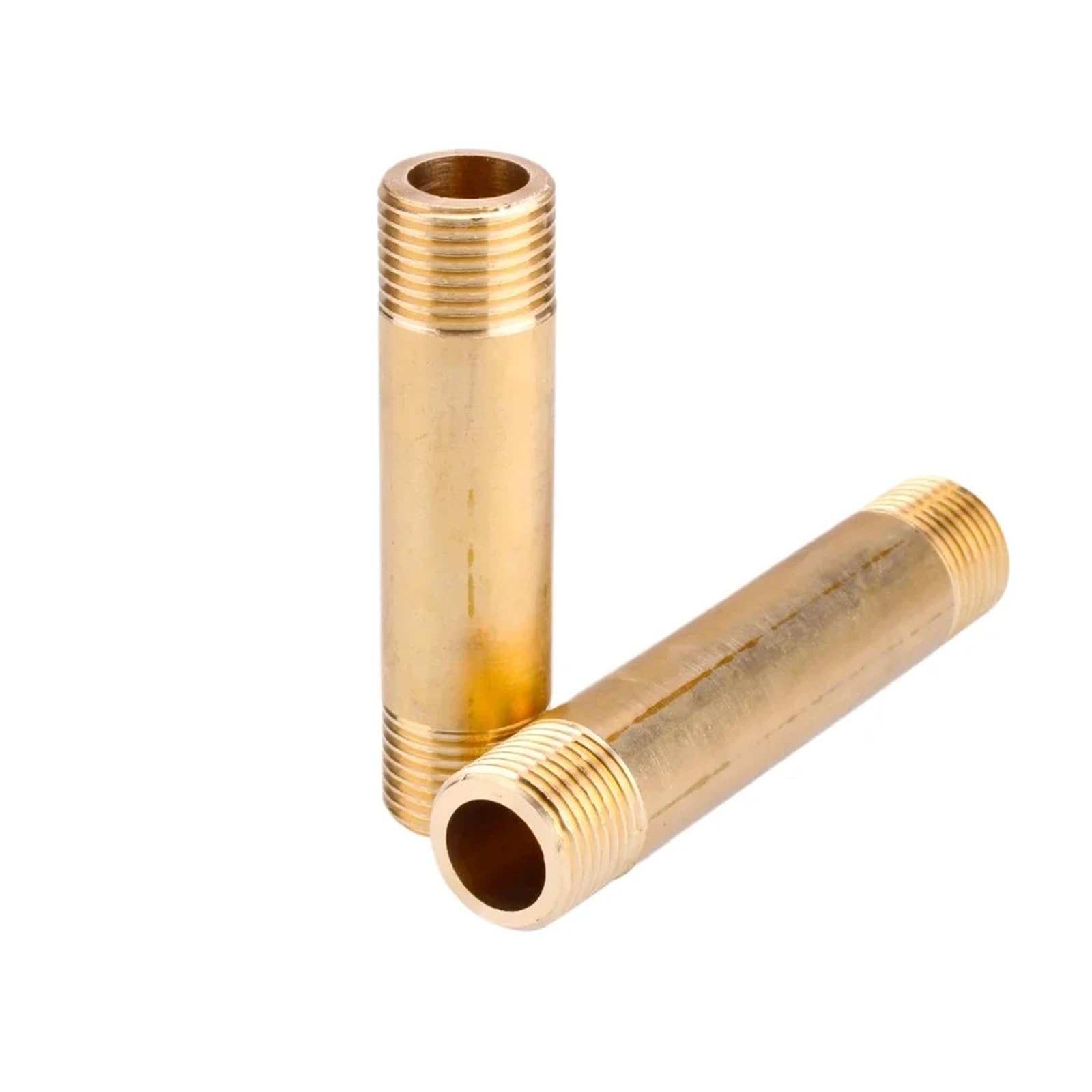 AARTERZZA 1pc Length 50mm 1/2" BSP Male Thread Brass Nipple Pipe Fitting Connector Long Coupling Joint