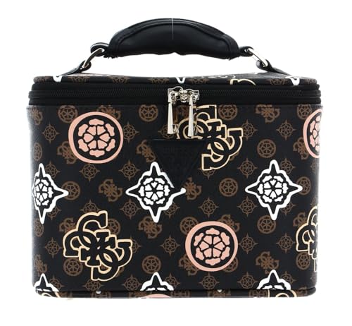 GUESS House Party Beauty Case Brown Logo Multi