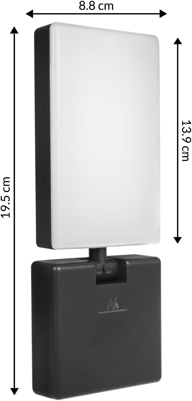 Maclean Maclean - LED-lamp - LED lamp - Buitenlamp - Wandlamp - 10W - 700lm - IP65 - Neutraal wit - 4000K - Zwart photo 2