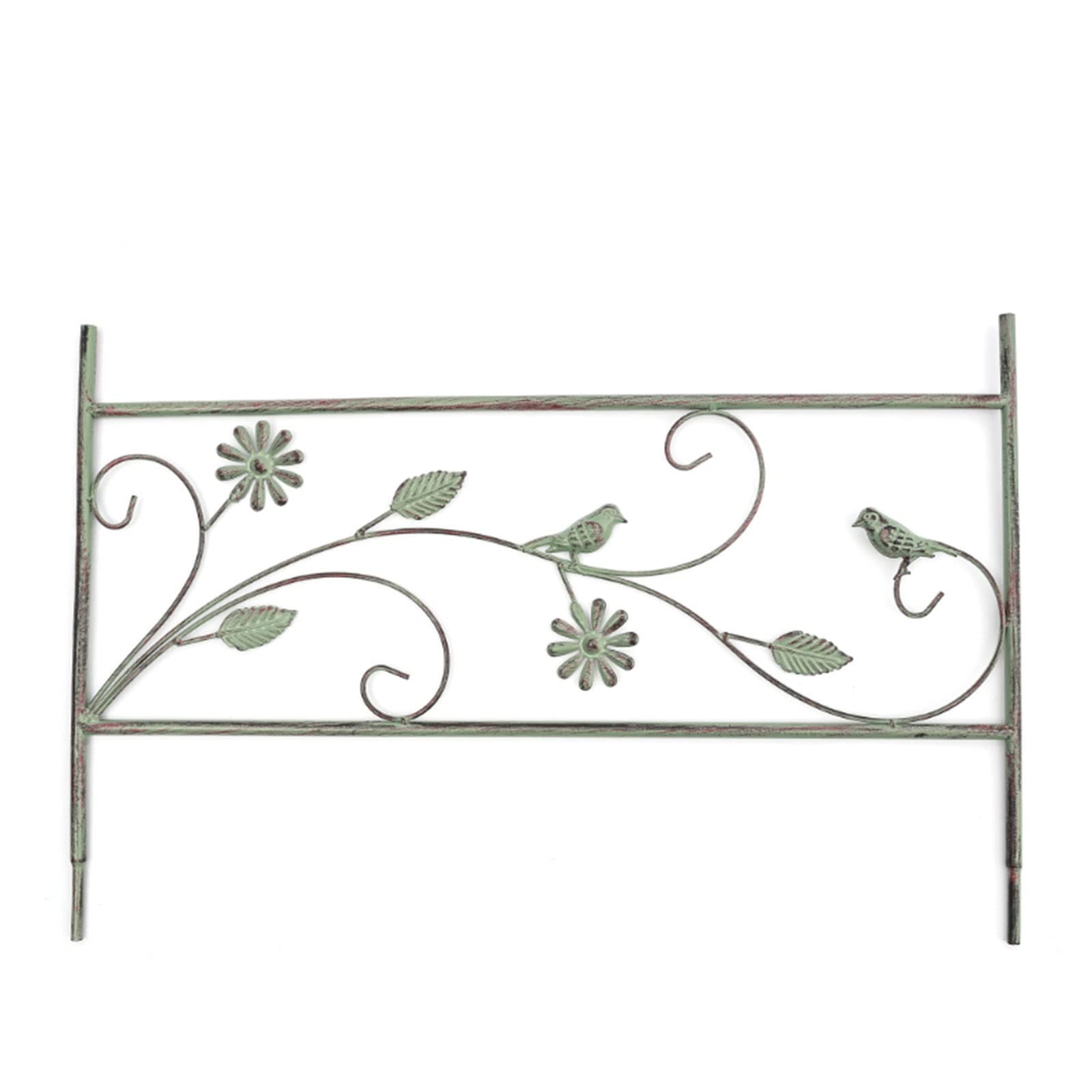 ZYFA Rankhilfe Gartenzaun Rankgitter Rasenkanten Gartenstecker Garten Gartenpfähle Gartenzäune Beetzaun Metall Obelisk Pflanzenstützen für Gartendeko,Deko Für Kletterpflanzen,Rosen,Reben