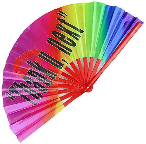 Pride Fans Large Bamboo Loud Clack Festival Fan Rave Fan Vibrant Durable Fabric