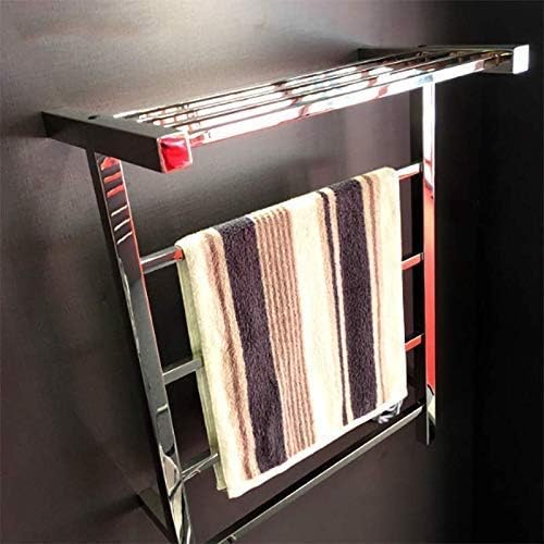 Heated Towel Rack, Electric Towel Rack Thermostatic Wall Mounted Safety Energy Saving Towel Warmer Home Bathroom Accessories