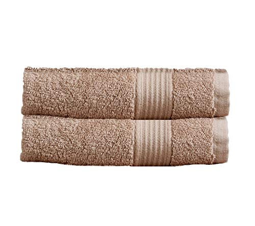 Olivia Rocco Egyptian Cotton Towels Home Bathroom Towel Set Bale Fade Resistant 500gsm Home Collection Bales Bath Sets, 2 Hand Towels Mink