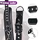 BDSM Bondage Set Leder Handschellen Halsband mit Leine Sexspielzeug für Paare, Ohi BoBi Sun Erotik Leash Collar Restraints Abnehmenbare Handfesseln für Frauen Männer