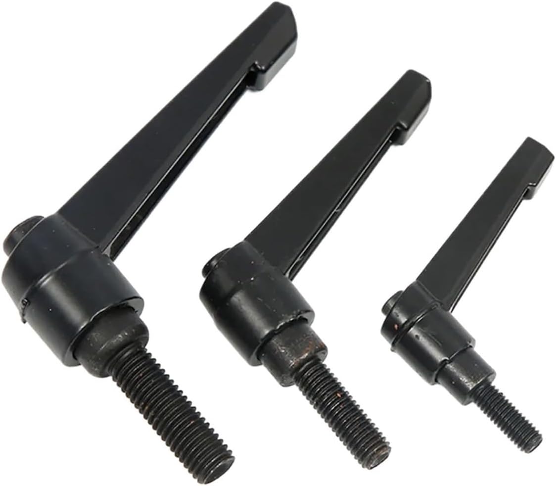 1Pcs M4 M5 M6 M8 M10 M12 M16 L Shape Clamping Lever Machinery Adjustable Handle Locking External Male Thread Knob(M12x25)