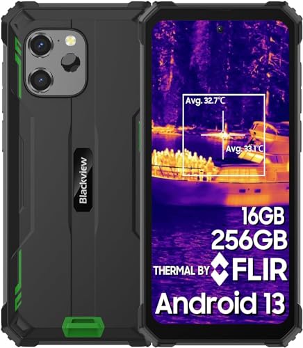 BV8900 Android 13 Rugged Smartphone con Termocamera 16GB+256GB1TB TF P90 64MP+16MP Gorilla Glass 6+ Guanto