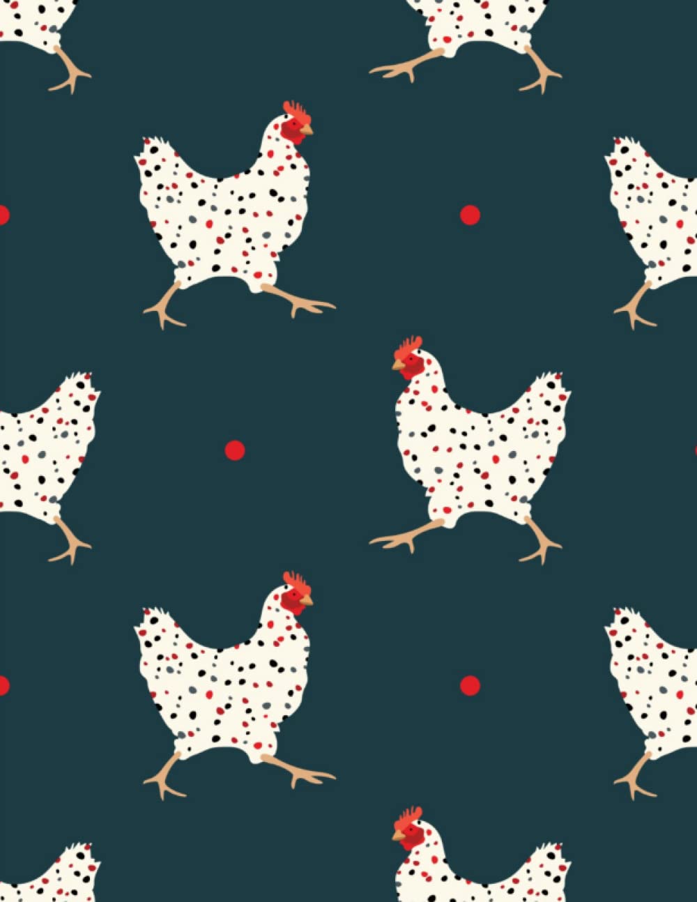 Chicken Notepad | Chicken Notebook | Wide Ruled Notebook | Chicken Journal | 120 Pages