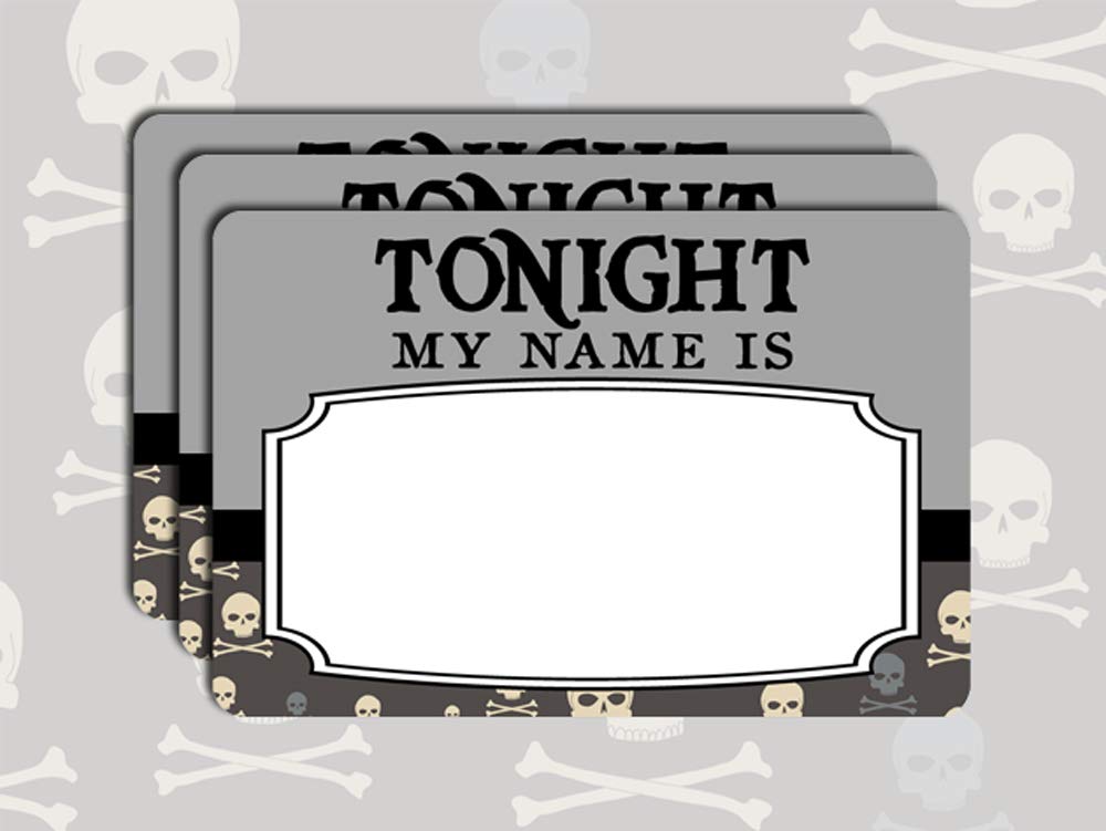 Halloween Party Name Tags Stickers Adult Halloween Party