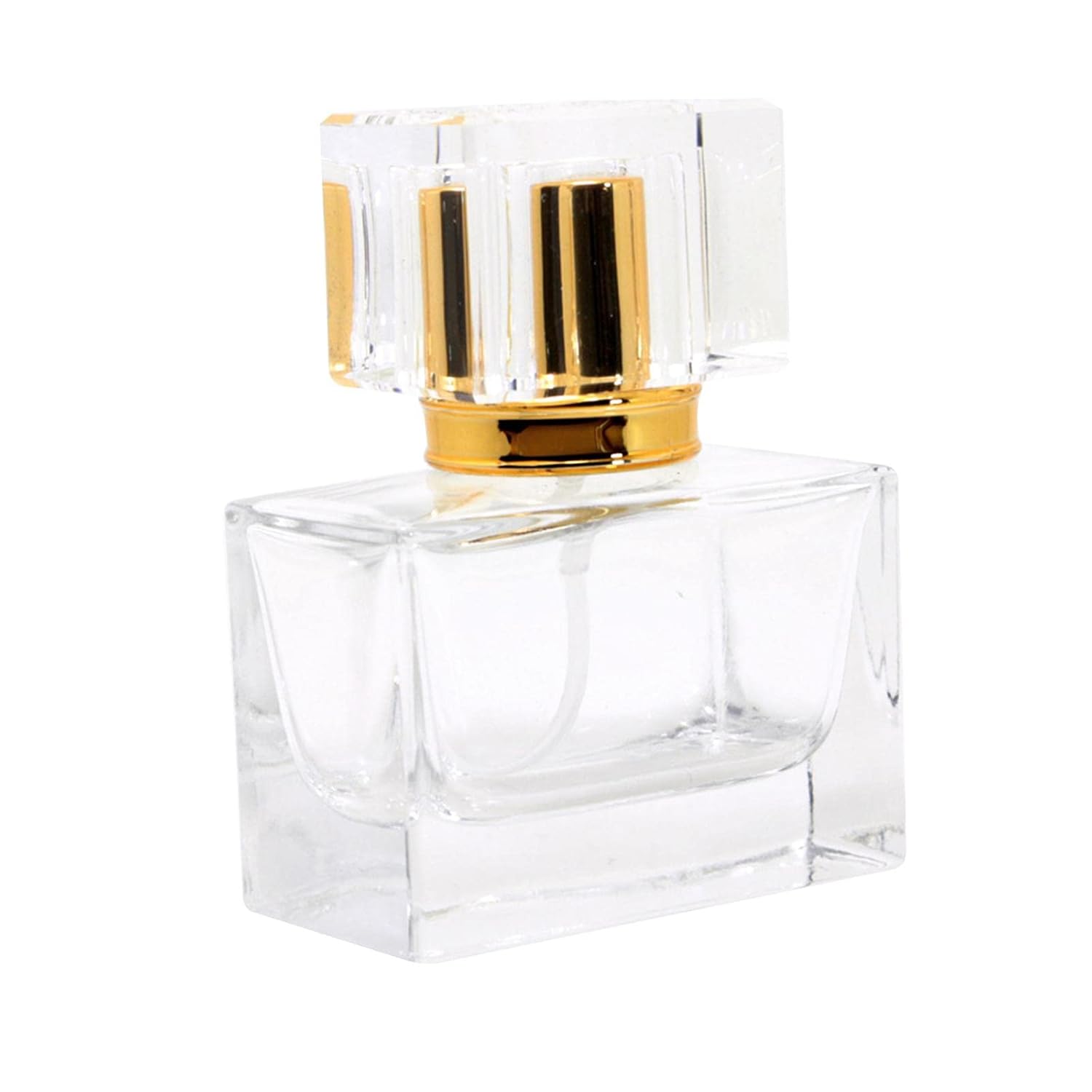 Saz dekor® portable 30ml square empty clear glass perfume bottle atmosphere Saz dekor® portable 30ml square empty clear glass perfume bottle atmosphere