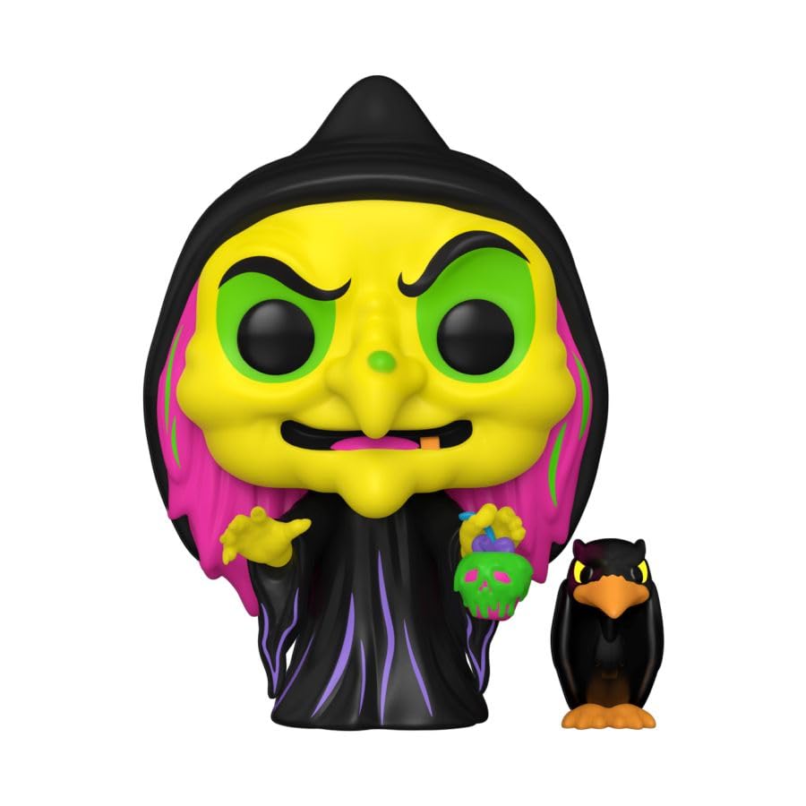 Funko Pop! Disney: Snow White - Witch with Raven (BLKLT) (Exc), Collectible Vinyl Figure - 76719, Multicolor - Image 2