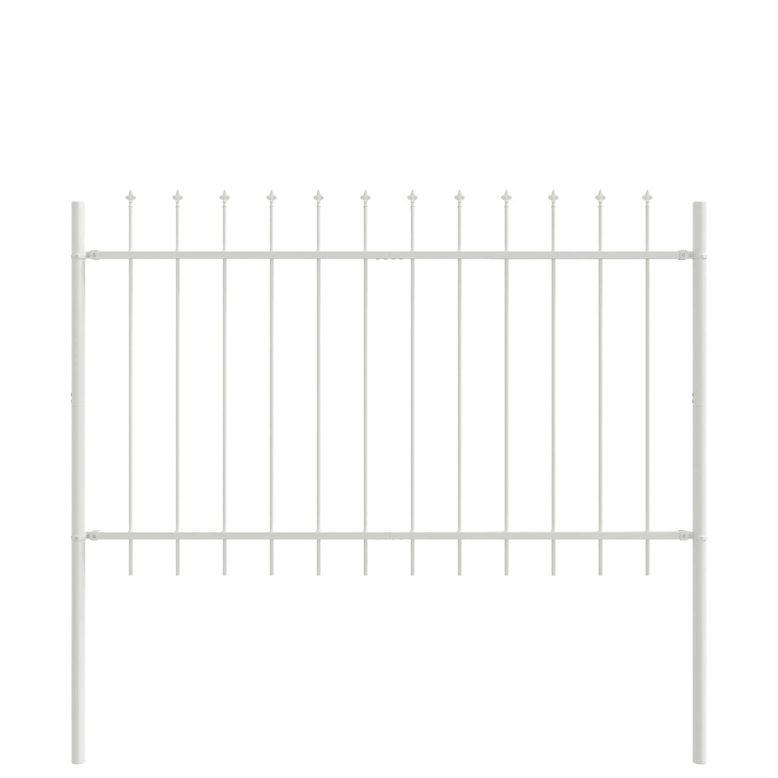 vidaXL Garden Fence WOERDEN 4 pcs 6.8 x 0.8 m Powder-Coated Steel