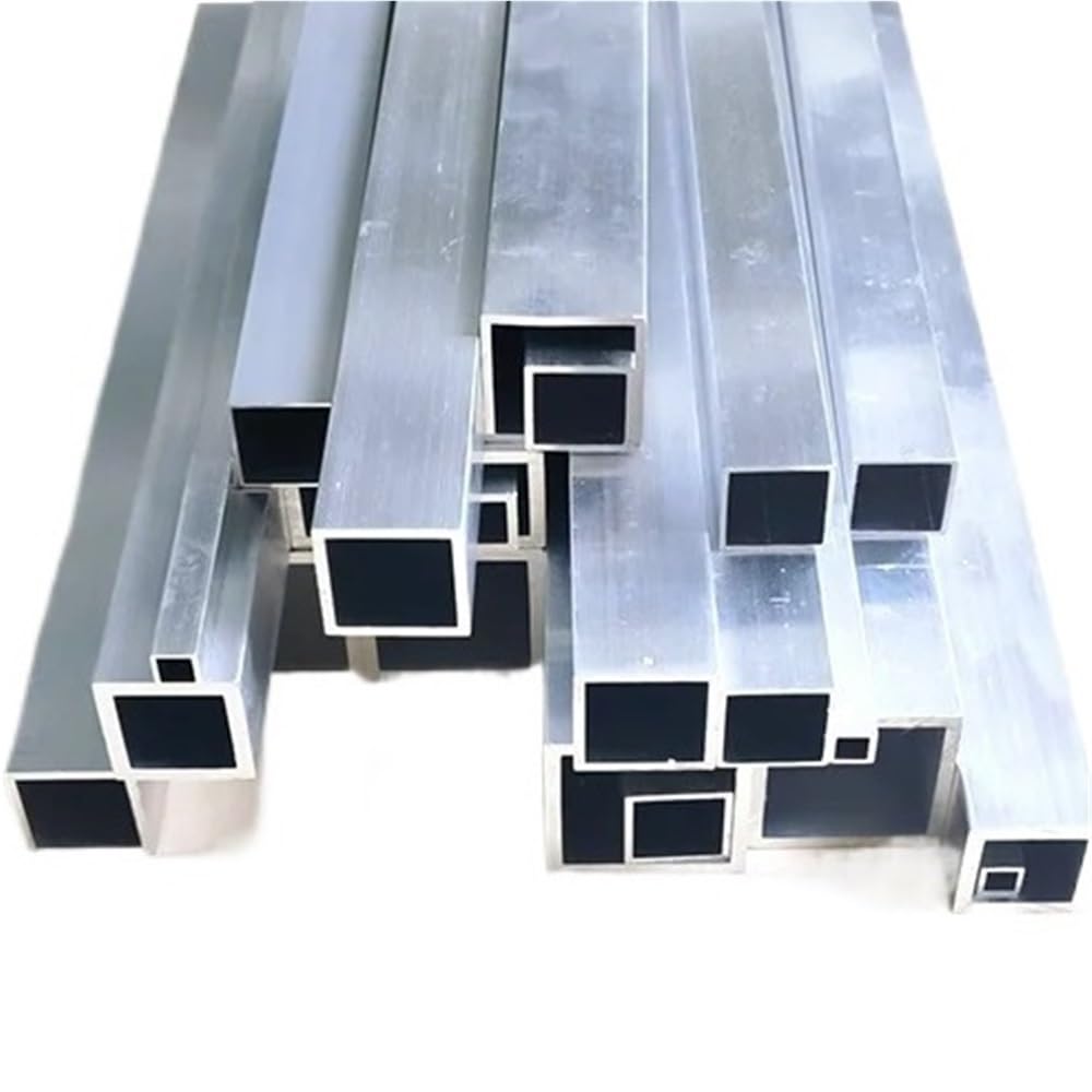 300/500 mm Aluminiumlegierungs-Vierkantrohr, rechteckiges Profil, DIY-Dekoration, Aluminium-Hohlrohr, 1 Stück(300 * 100 * 25 * 1MM)