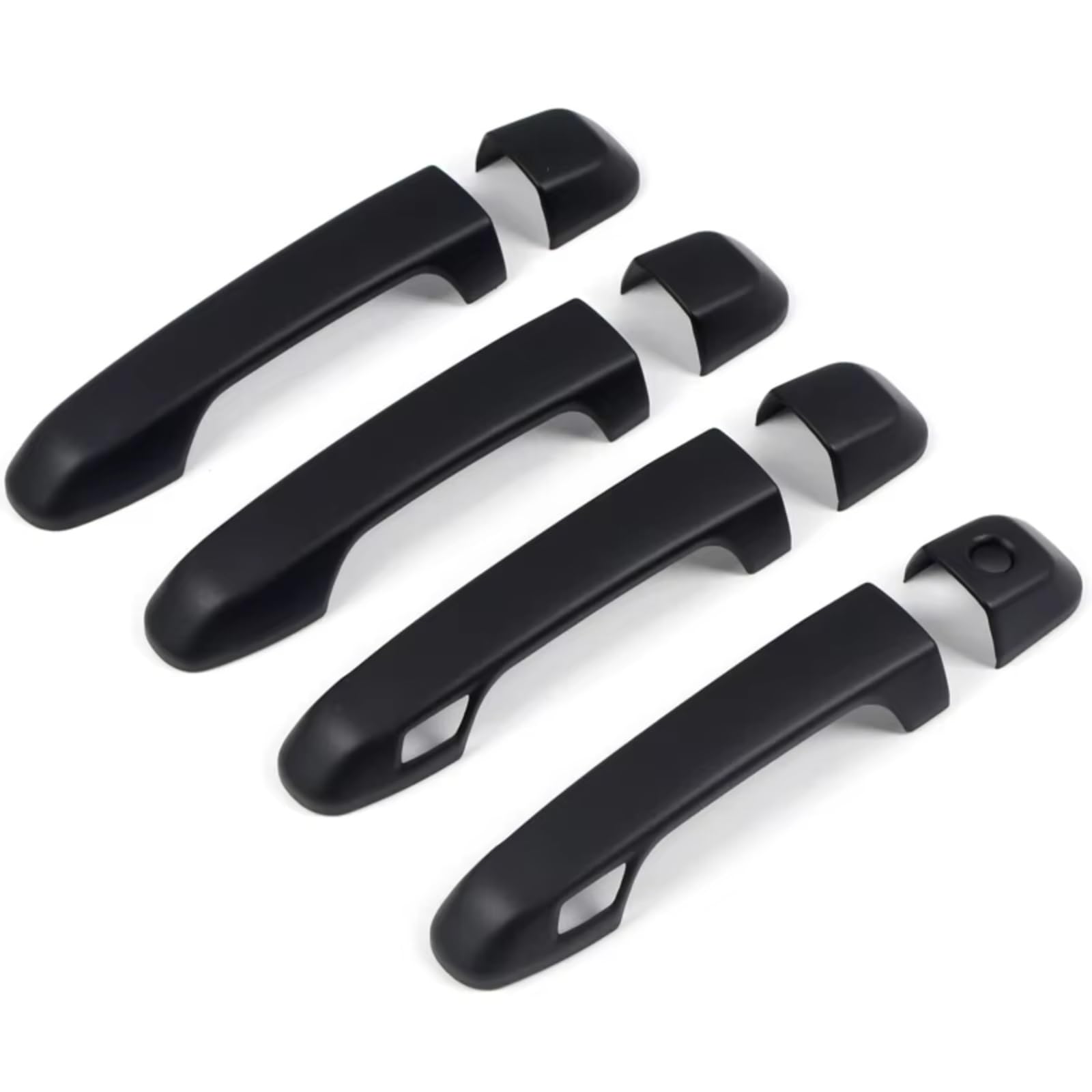 JJRFVBGT Door Handle Trim Compatible with Toyota for 4Runner 2010-2023 ABS Matte Black Cover Trim Accessories Car Exterior Door Handle Housing