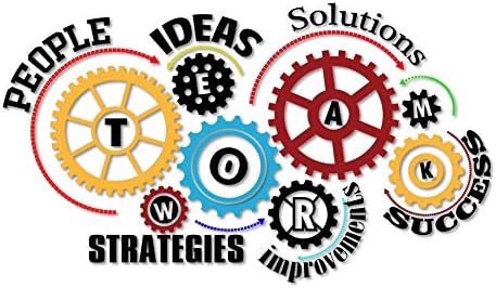 Large Vinyl Color Wall Decal Teamwork Success Stickers Large Office Team Building Decor