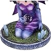 Nemesis Now Crystal Fairy Violet Figurine, 9cm Resin, Kneeling Fairy Holding Glass Ball, Fantasy Gift, Cast in the Finest Resin, Expertly Hand-Painted #5