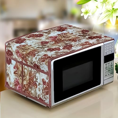 KANUSHI Industries® Microwave/Oven Top Cover with 4 Utility Pockets and Water Proof (MICRO-NW-NEW-15)