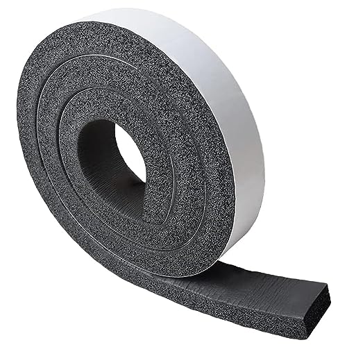 Image of DOBTIM Pipe Insulation Foam Wrap Tape, Self Adhesive with High Resilience for Pipe Insulation Wrap 6.5 Ft x 2 Inch Wide x 1 Inch Thick