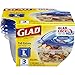 Glad Food Storage Containers - Tall Entrée Container - 42 Ounce - 3 Containers