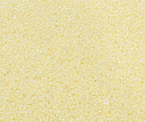 3300pcs 3mm Glass Seed Beads 8 Colors 8/0 Size 8/0 (Approx 2.6-3mm) Mini Pony Beads for Kids Colors to Choose from Yellow