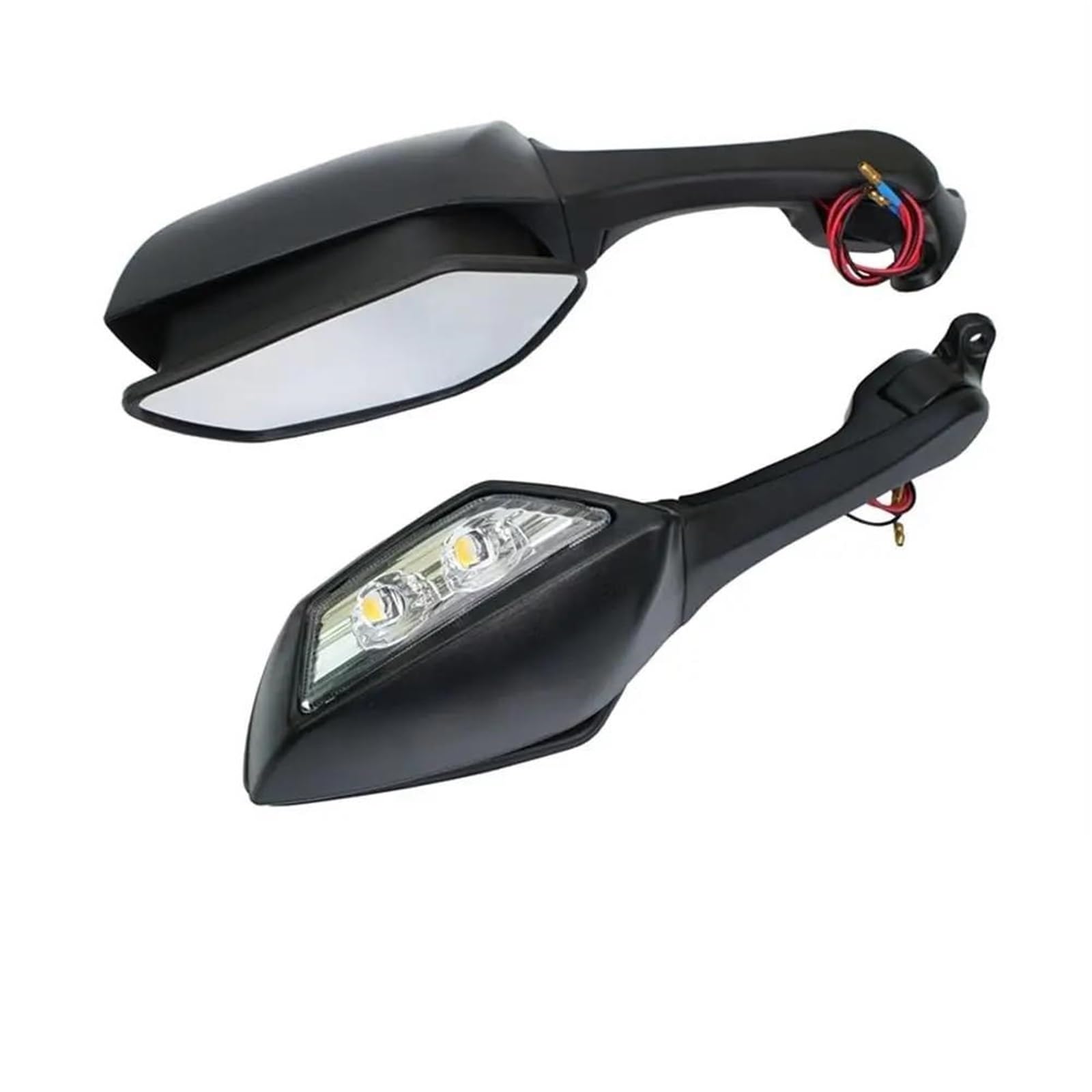 Espejo de manillar para Ninja ZX 10R con cristal antirreflejos y soporte de alta resistencia