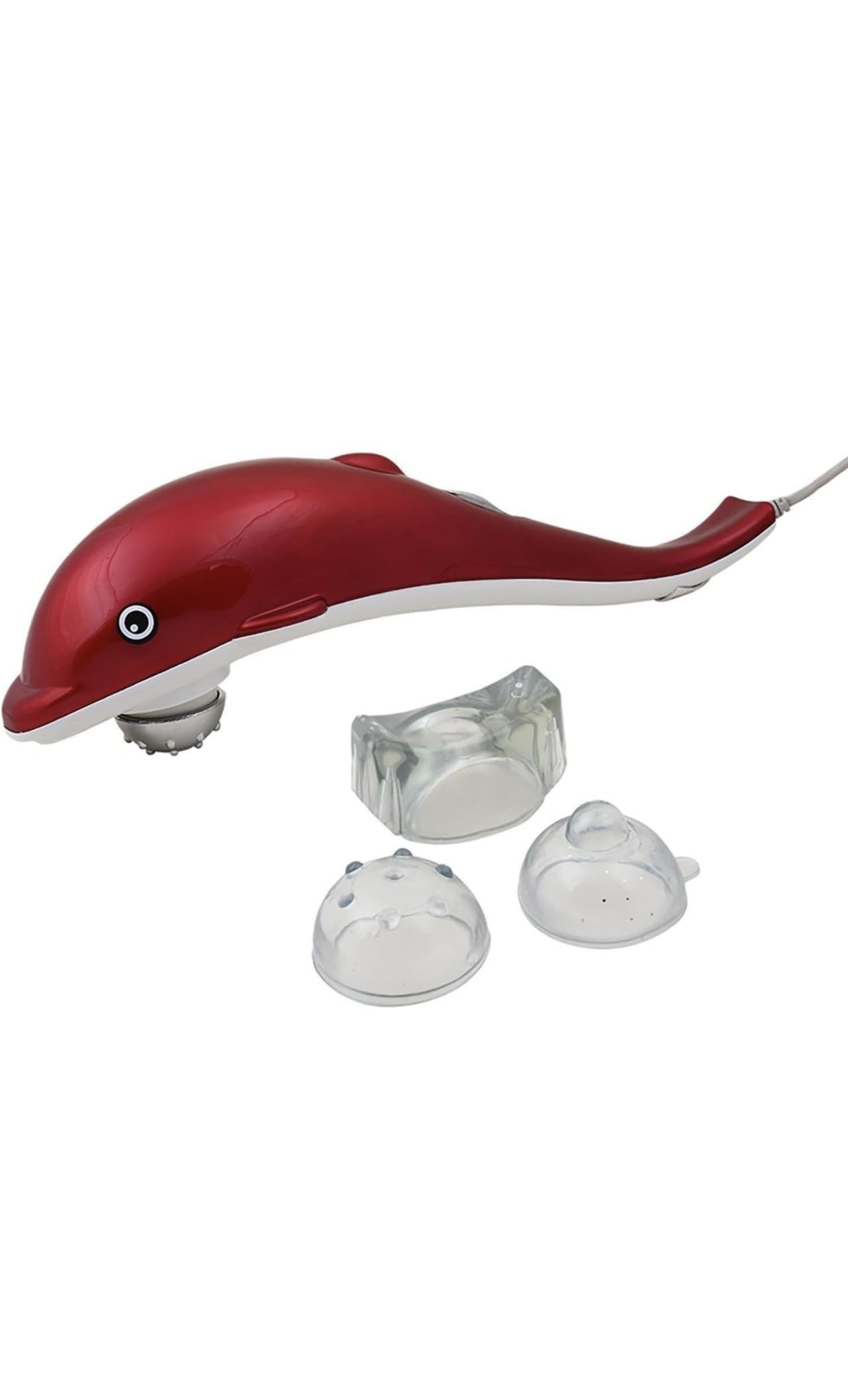 EndZone Dolphin Handheld Massager with Vibration, Magnetic, Far Infrared Therapy to Aid in Pain and Stress Relief For Men and Women big size power source from directly to Plug in(Red) (B0BW43PHBW) Amazon Price History, Amazon Price Tracker