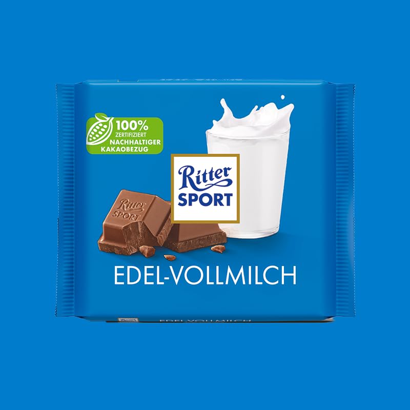 Czekolada Ritter Sport Edel-Vollmilch 35% 100g x 12 sztuk
