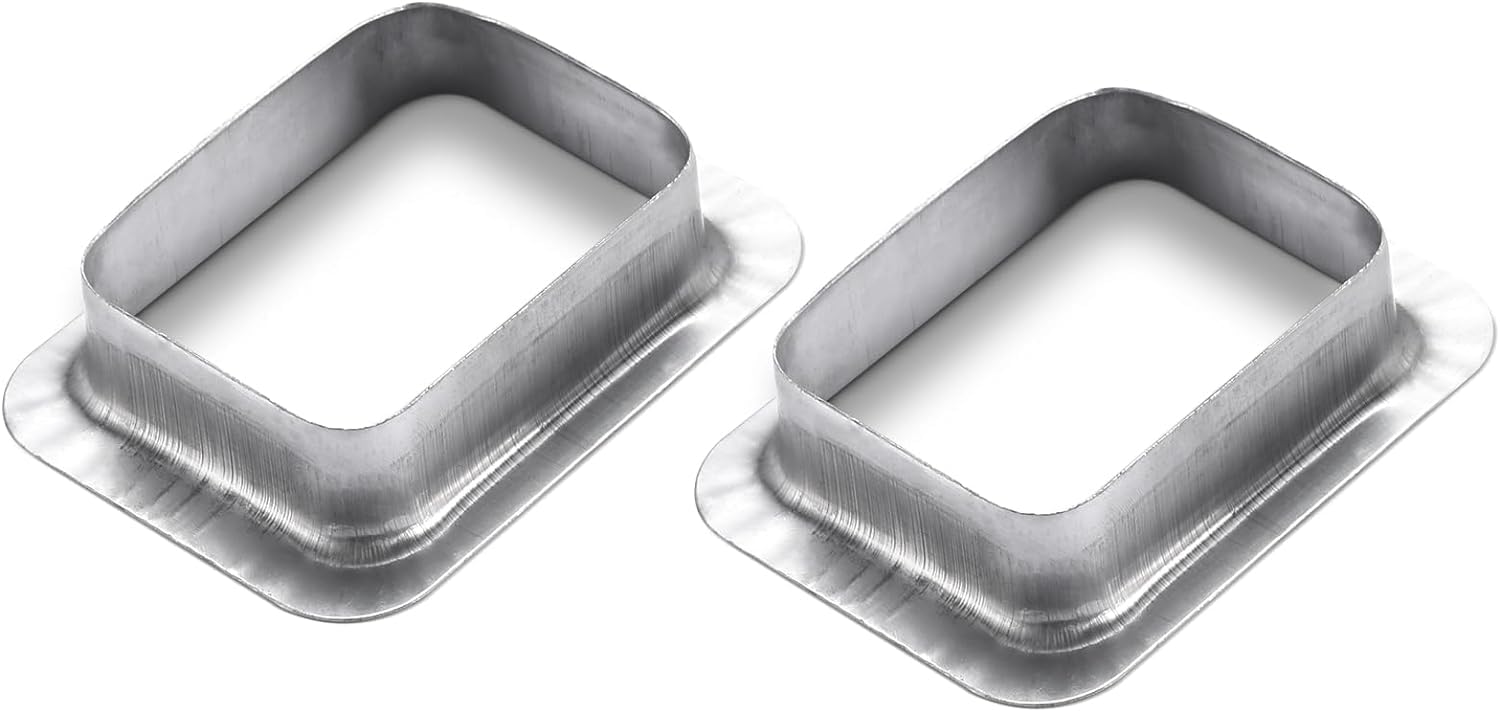 VYH 2" x 3" Rain Gutter Downspout Drop Outlet Aluminum K Style (2 Pack)