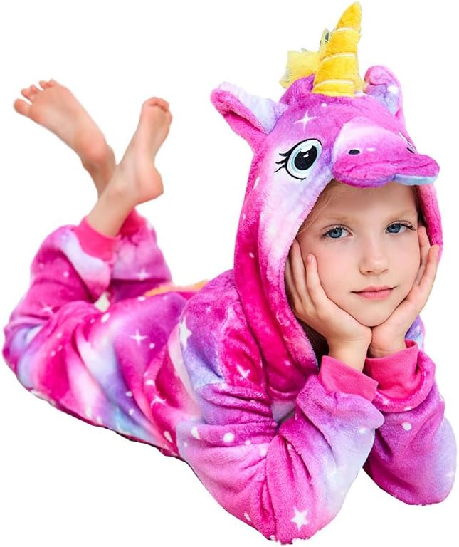 Unicorn Onesie Cosplay Costume Girls Halloween Xmas Pajamas - Image 6