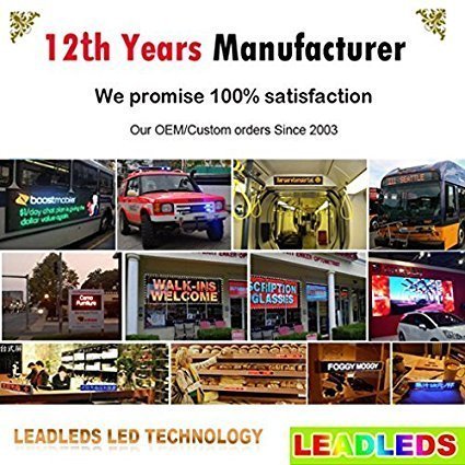 Leadleds 27" Full Color Wifi Led Sign Message Board, Support 7 Colors Text, Images, Time, Date, Free App And Usb Programmable #TOP6