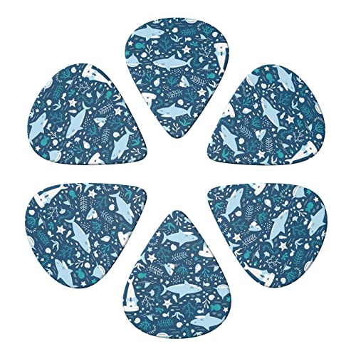 Lot de 6 médiators mignons en forme de poisson bleu pour guitare acoustique, guitare électrique, basse, ukulélé – fins… - Les Beatles, Paul McCartney, John Lennon, RIngo Starr, George Harrison Lot de 6 médiators mignons en forme de poisson bleu pour guitare acoustique, guitare électrique, basse, ukulélé – fins… – Image 5