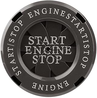 AUTO MT Rotary Superbike Car Engine Start Stop Switch Lambo Style Button Cover Decorative Auto Accessories Push Button Sticky Cover Car Interior (Titanium Black Rotary Bike CAR Engine Start Switch)